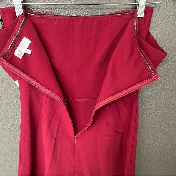 NWT Revolve x by the way Aubrey Off Shoulder Dress in Wine Red | Size S